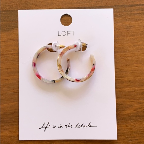 LOFT Jewelry - New LOFT multicolored hoop earrings